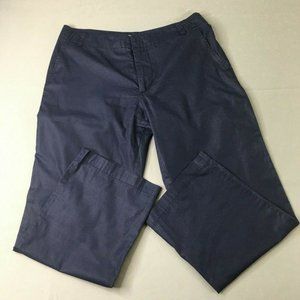 Moto Pants Womens 10 Regular Size Chino Straight Lightweight Ankle Crop #0499